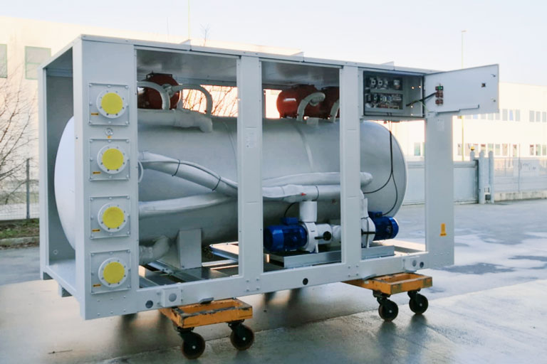 Hydromodule with 5000L tank and double pumps